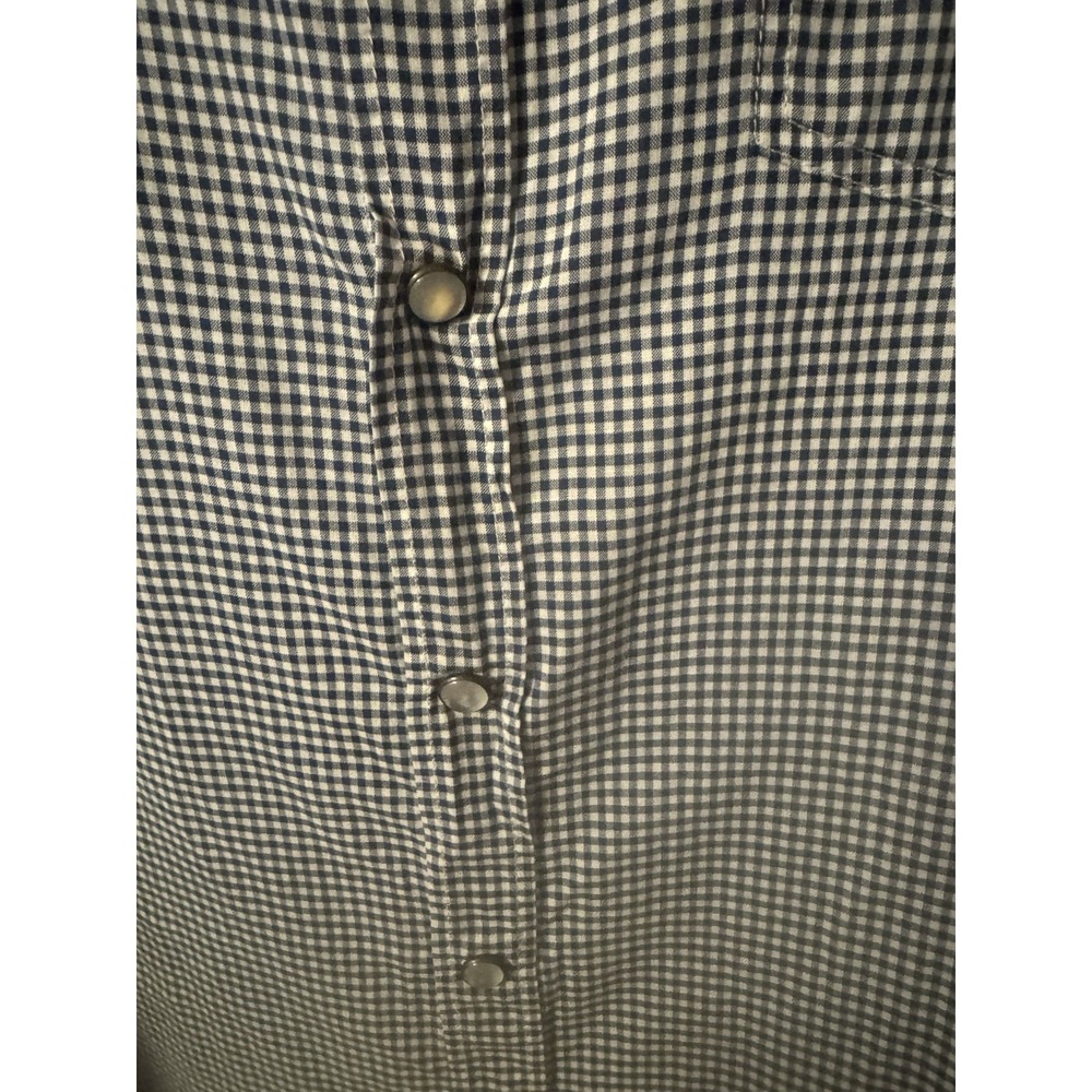 Hertige 1981 Women's XL Long Sleeve Gingham Check With Pearl Snaps Shirt - Picture 10 of 16